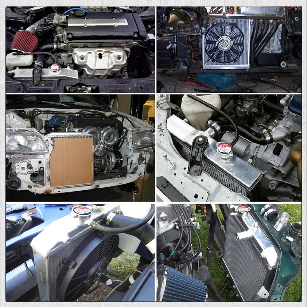 OYOTE 52 мм 3-рядный полностью алюминиевый радиатор для HONDA CIVIC B18C B16A 32 IN/OUT