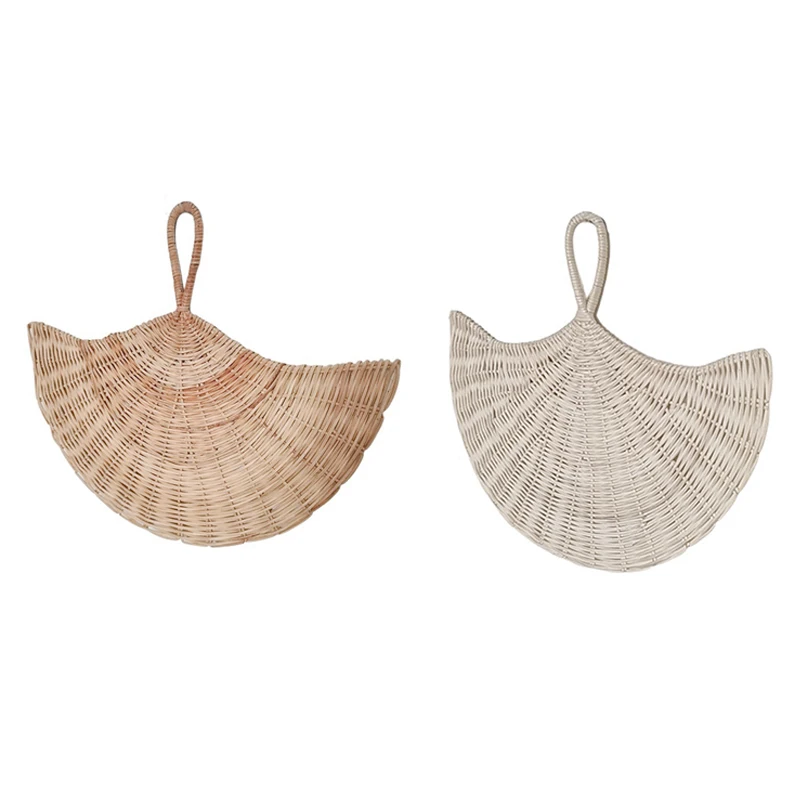 

Creative Wall Hanging Decoration Rattan Woven Sector Crafts Wall Hanging Boho Home Wall Decor Home Decoration