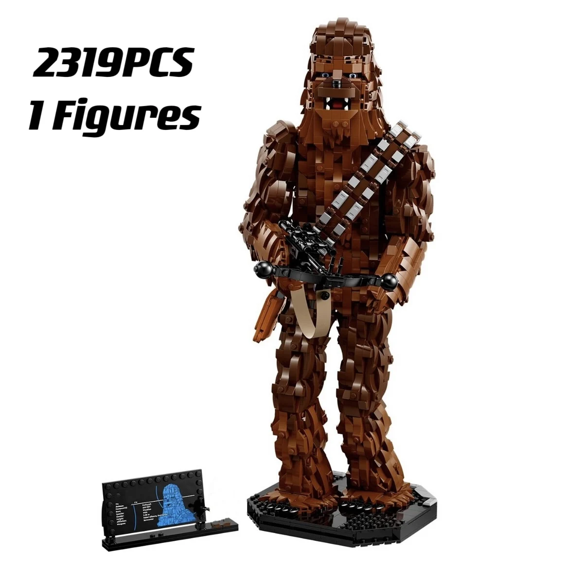 

Экшн-фигурка Чубакка MOC Star, техническая совместимость, 75371, 2319 шт., строительные блоки, игрушки для детей, рождественский подарок