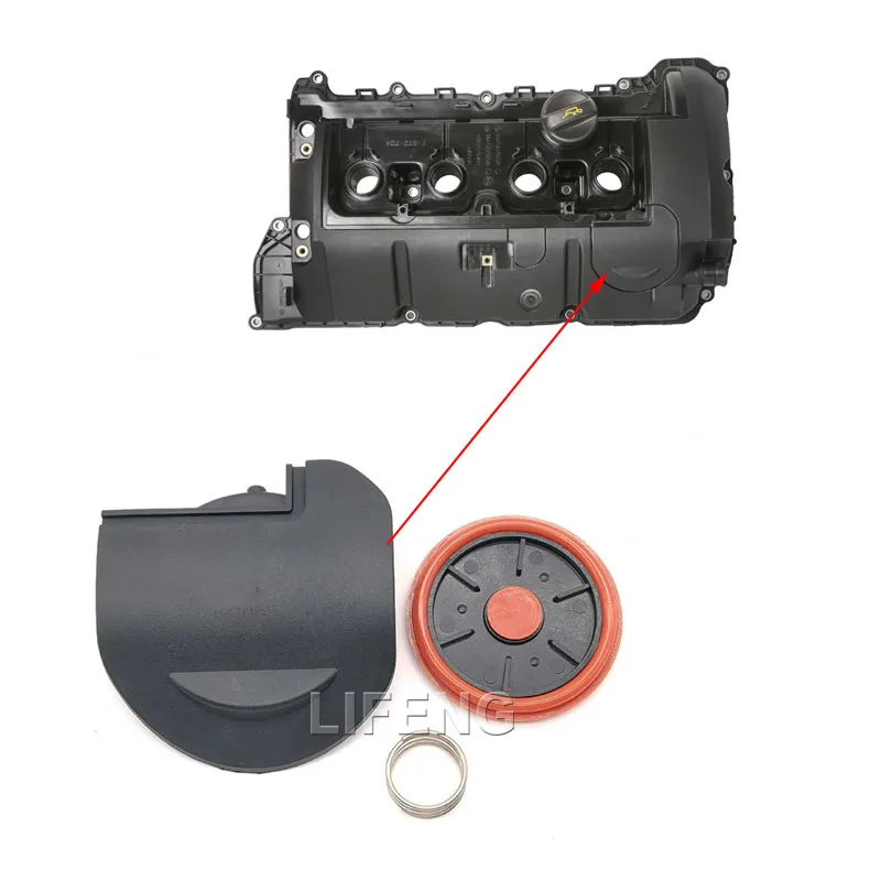 Фото Новый блок двигателя, крышка сапунного клапана, комплект PCV для Mini R55 R56 R57 R58 R59 R60 R61 1,6 л COOPER 11127646554 11127572724 11127567791 №5