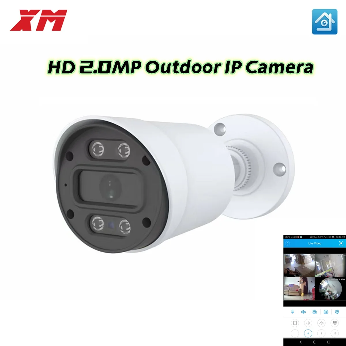 Фото IP-камера XMeye POE HD 720P 1080P объектив 2 8 мм наружная камера безопасности с ИК ночным