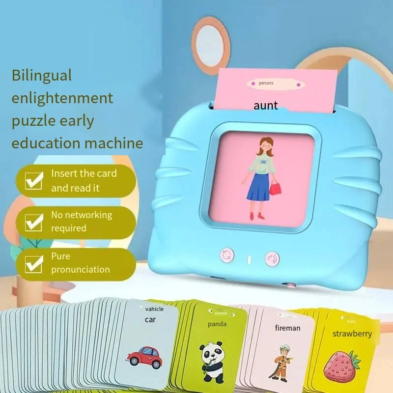 

Talking Flash Cards 224 Words Toddler Toys Old Boys Girls Autism Sensory Toys for Autistic Children Learning Montessori Toys