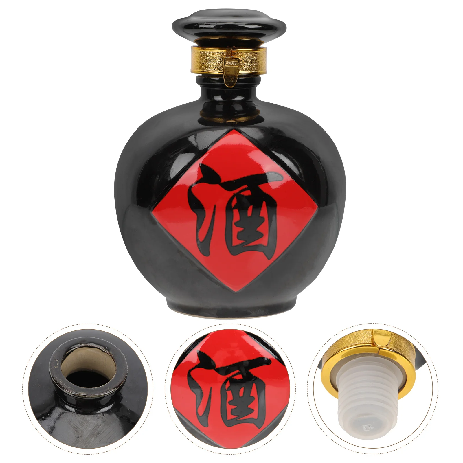 

Керамическая бутылка, пустая емкость для хранения, керамический горшок в стиле ретро для дома