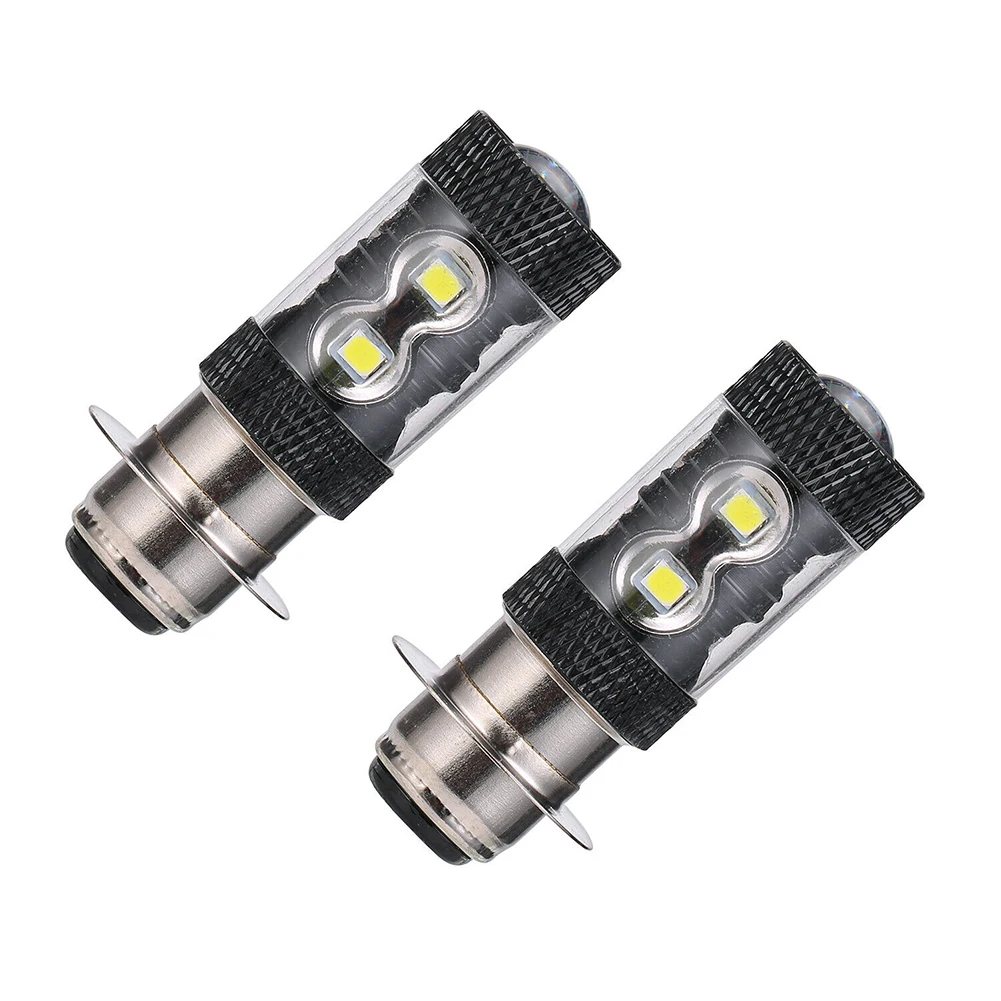 1 пара H6/p15d 10smd 50 Вт H6m мотоциклетная светодиодная лампа для фар 1000 лм 6000k DC12v-24v 360