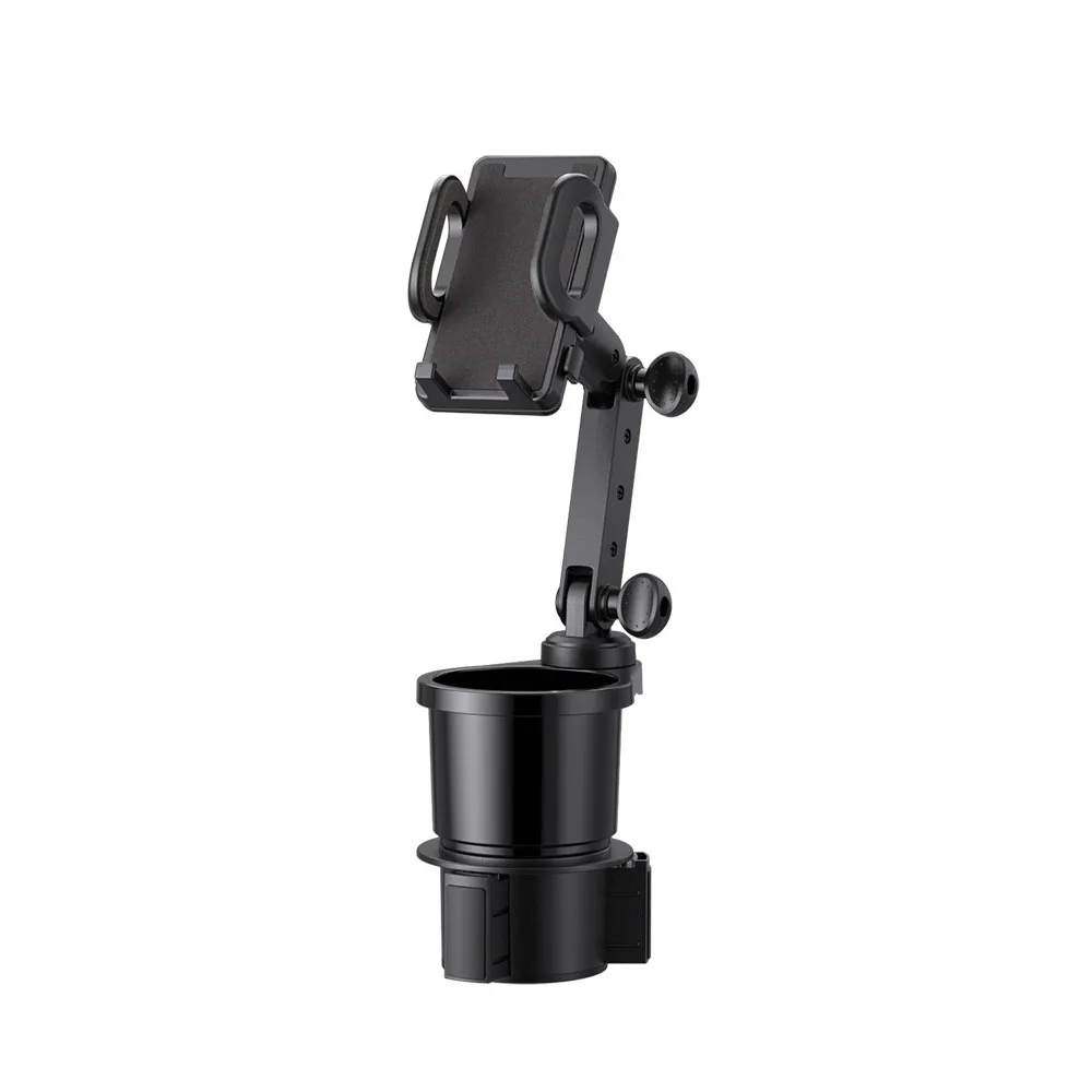 

Car Cup Holder Expander with Cell Phone Mount 360° Rotation Cup Holder Expander+Smartphones Mount Auto Interior Accessories