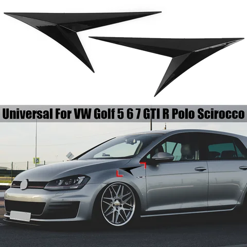 Для Volkswagen VW MK5 MK6 MK7 Golf 5 6 7 GTI R Polo Scirocco TT Автомобильное боковое крыло, вентиляционные отверстия, декоративная отделка, Стайлинг автомобиля