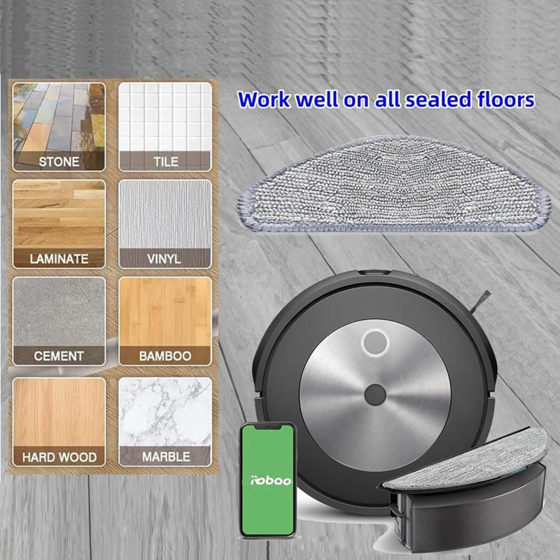Комплект деталей для Irobot Roomba Combo I5 I5+ J5 J5+ двойные резиновые щетки с несколькими