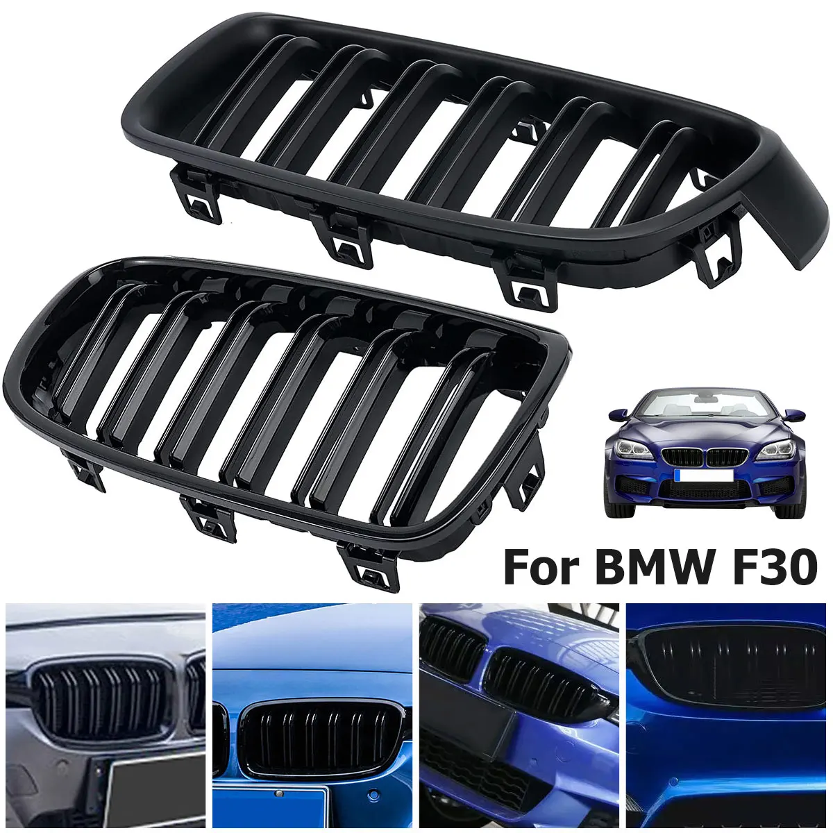 

Передняя решетка радиатора для BMW 3 серии F30 F31 320i 328i 330e 2013 ~ 2019