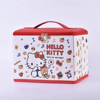 sanrio kawaii hello kitty cinnamoroll anime storage box cute my melody kuromi girly heart cartoon canvas bag toy for girls
