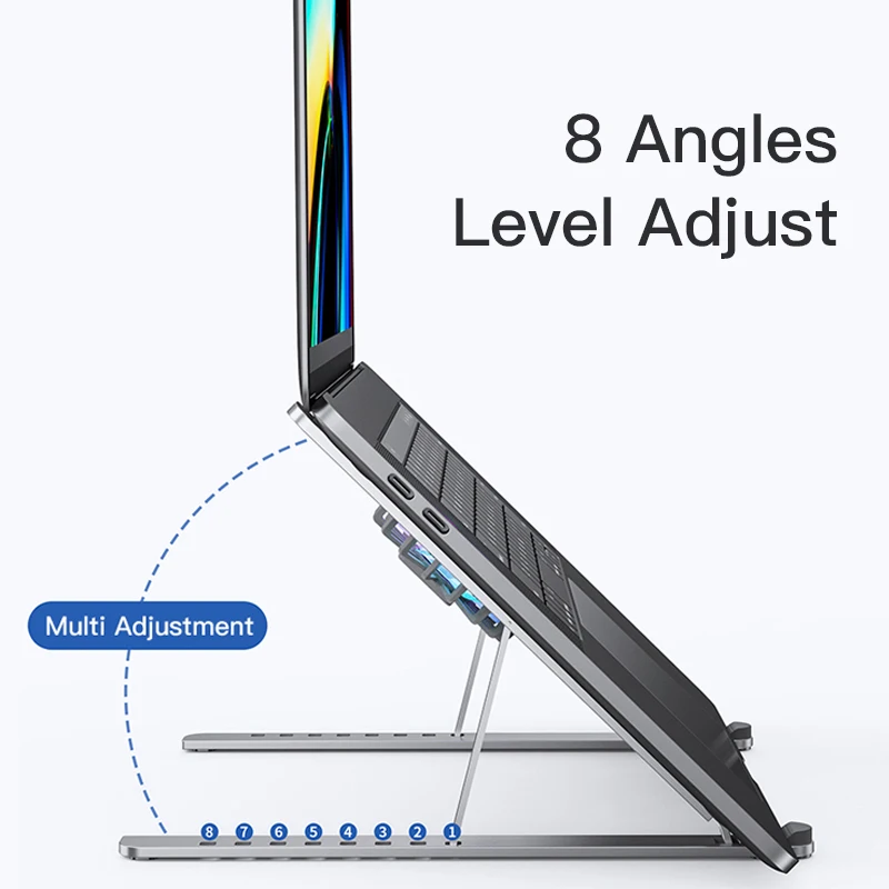 cabletime dual fan gaming laptop stand aluminum foldable cooler for notebook laptop macbook pro adjustable holder c408 free global shipping