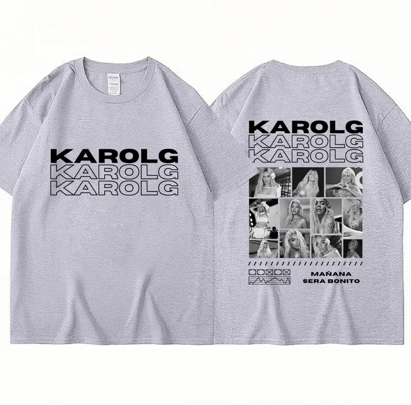 Фото Футболка Karol G с принтом Манны Бонито, винтажная Готическая модная футболка для мужчин и женщин, футболки большого размера из 100% хлопка, уличная одежда, подарок №5