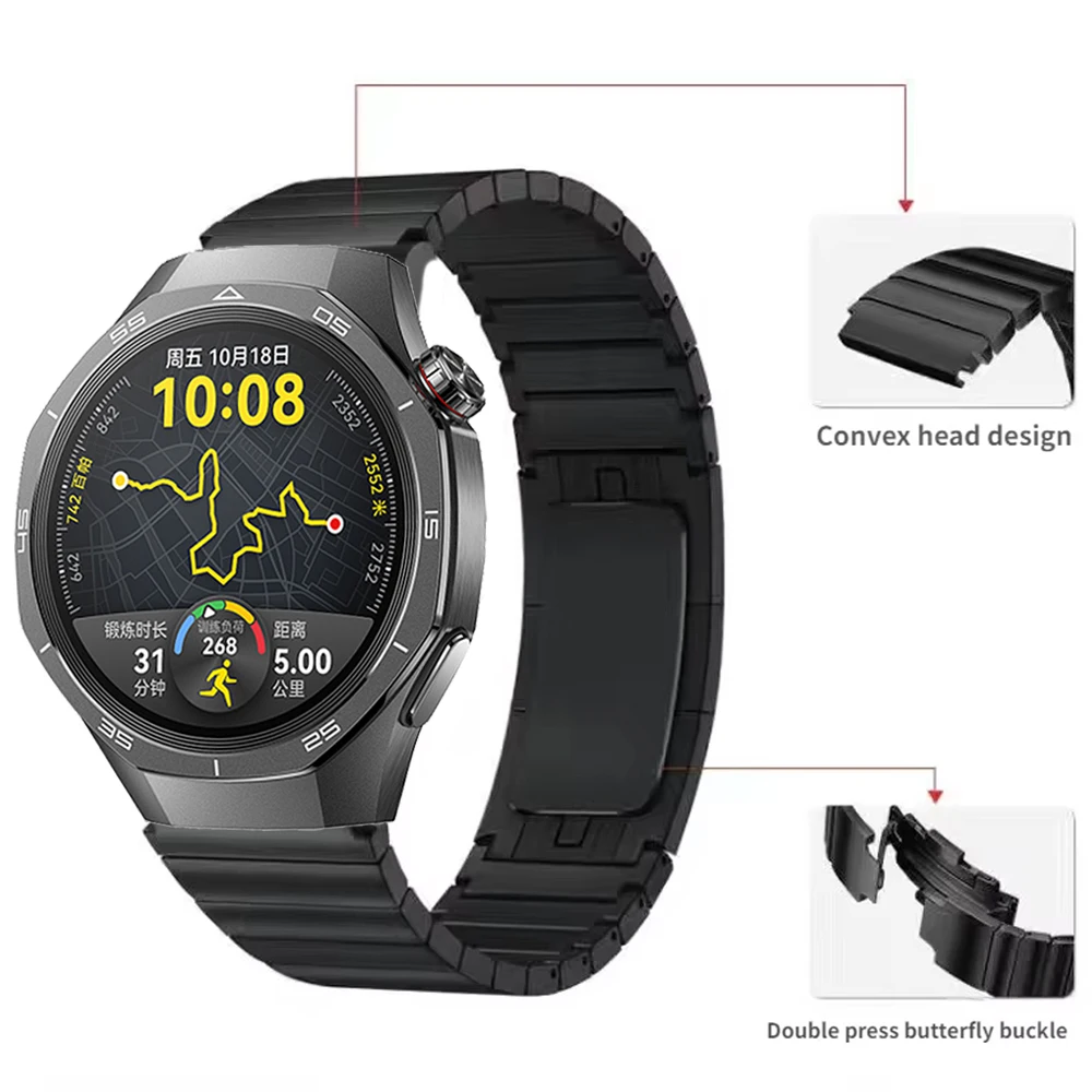 Фото Металлический ремешок 22 мм для часов Huawei GT2/3 Pro 46 мм, Amazfit GTR 2e 4/3 Pro, высококачественный деловой браслет для Samsung Gear S3 Frontier №2