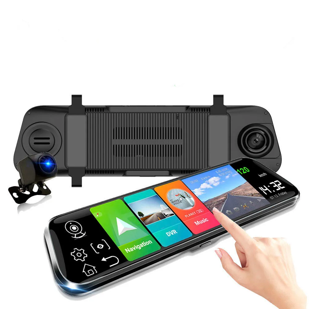 4G Андроид 8.1 ADAS автомобильный видеорегистратор Dash Cam 10 дюймовый сенсорный экран Зеркало заднего вида DVRs Ночное видение 1080P задняя камера видеорегистратор.