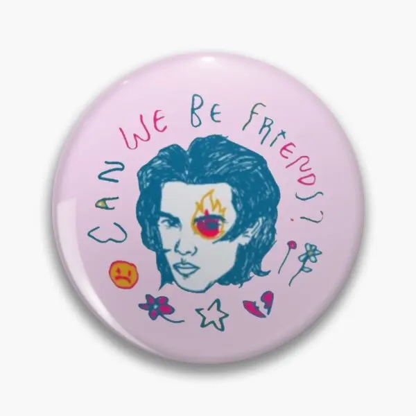 

Can We Be Friends Customizable Soft Button Pin Badge Gift Clothes Fashion Funny Women Decor Creative Cute Brooch Metal Lover