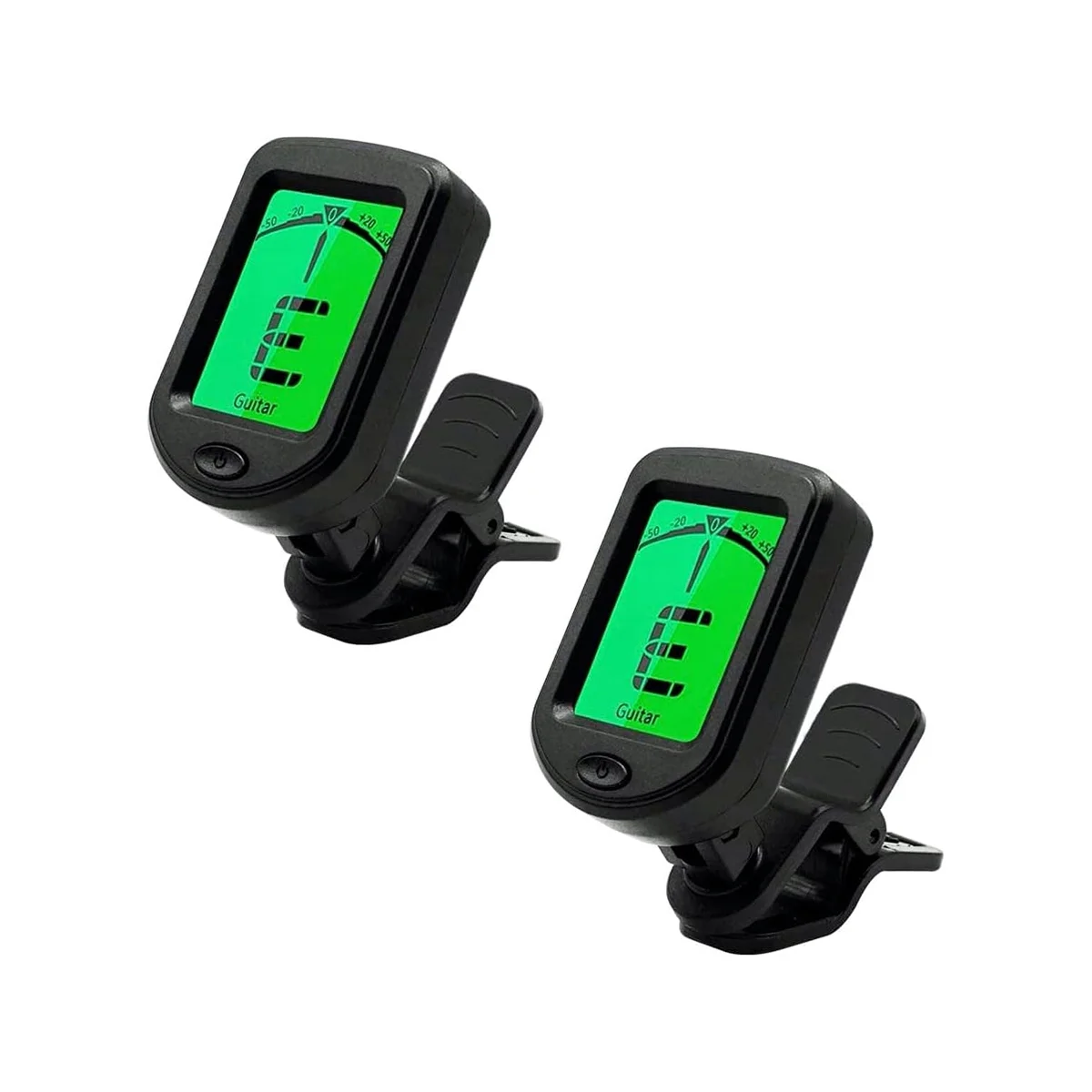 

Professional Clip On Guitar Tuner for Acoustic/Electric Guitar, Ukulele, Violin, Bass,& Chromatic Tuning Modes (2