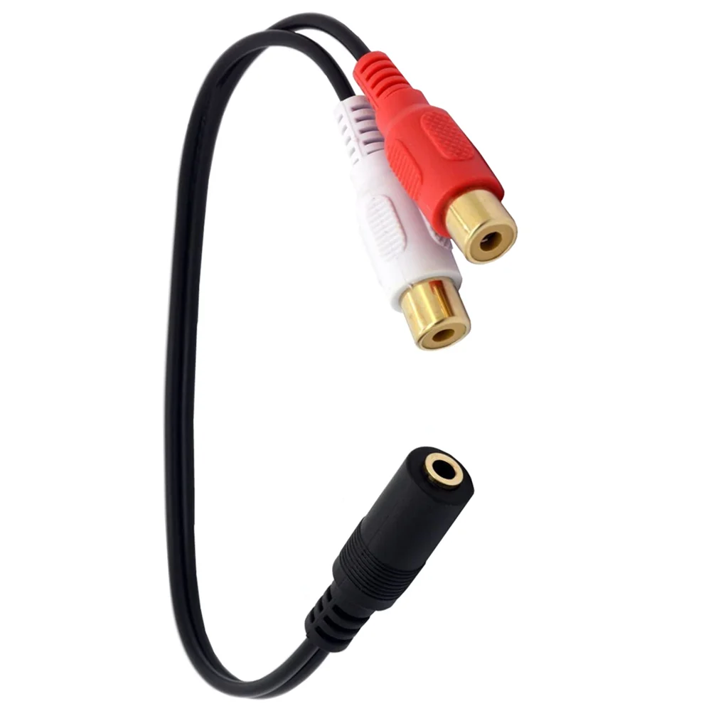 Разветвитель для стереокабеля 3 5 мм мама-Двойной RCA разъем на 2RCA аудио адаптер