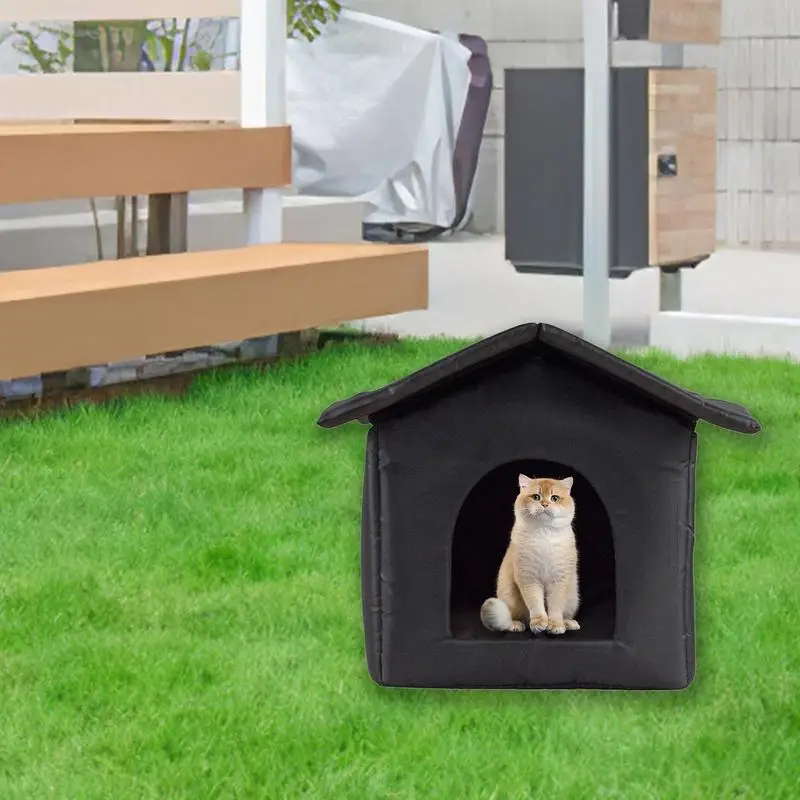 Домик для кошек водонепроницаемый уличный сохраняющий тепло Лежанка забавная