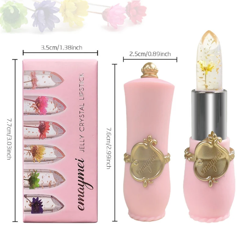 Набор губной помады 6 шт. меняющая цвет макияж желе кристально чистый стойкий