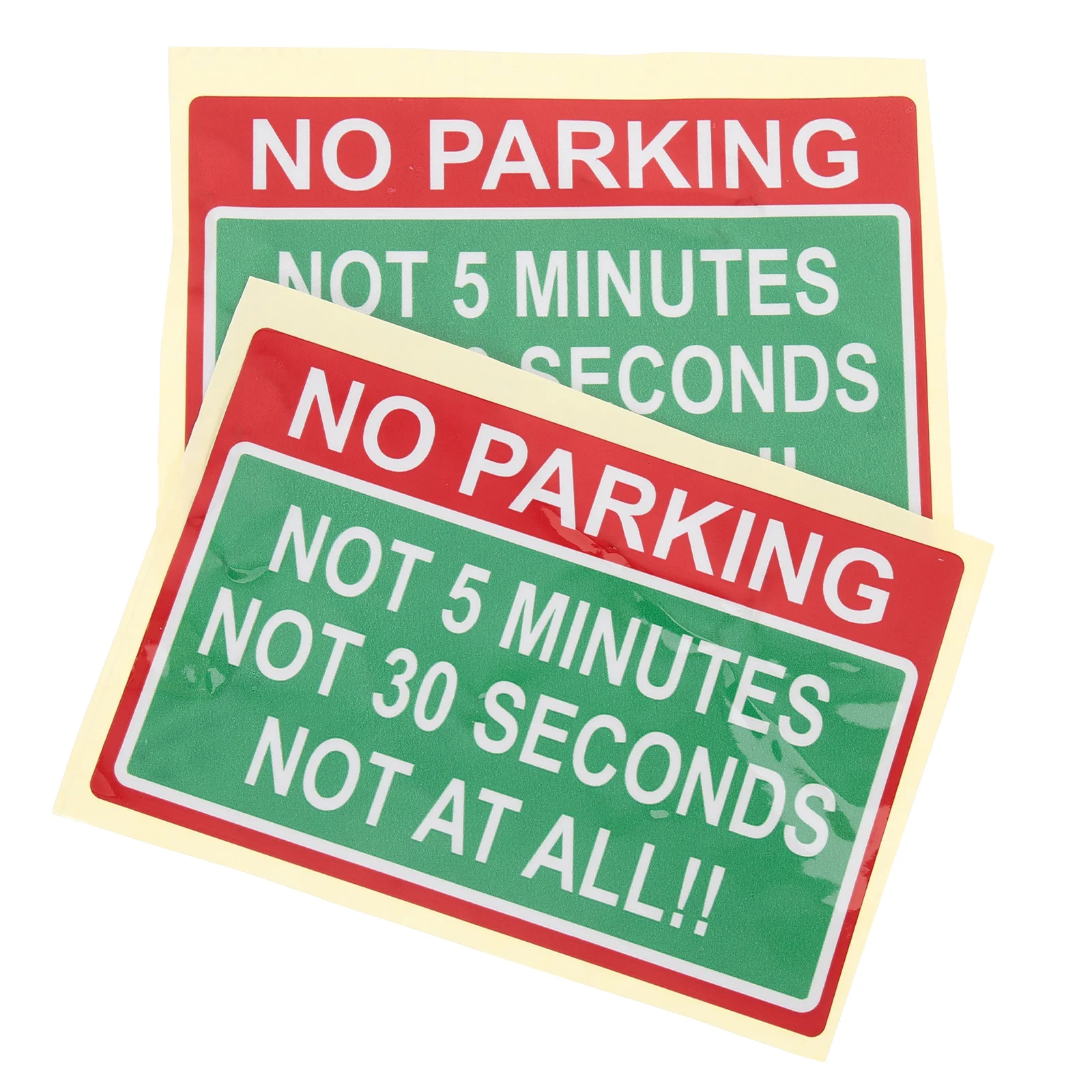 

2 Pcs Parking Warning Notice Sign Automotive Stickers No Permit Area Parking Stickers Warning Notice Vehicle Decal Car Signs