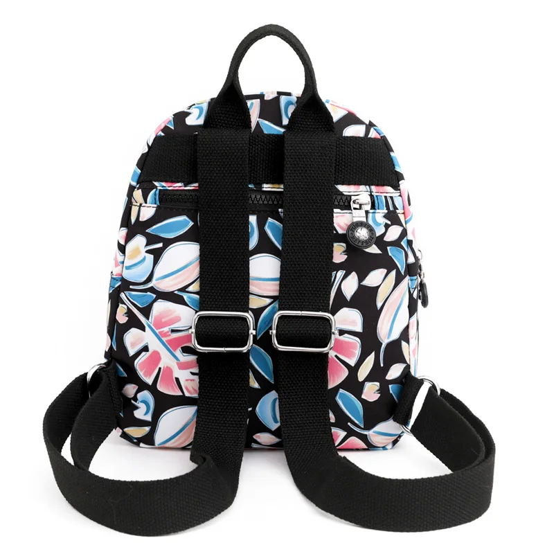 Мини-рюкзак с принтом для женщин Модный женский маленький рюкзак нейлоновые