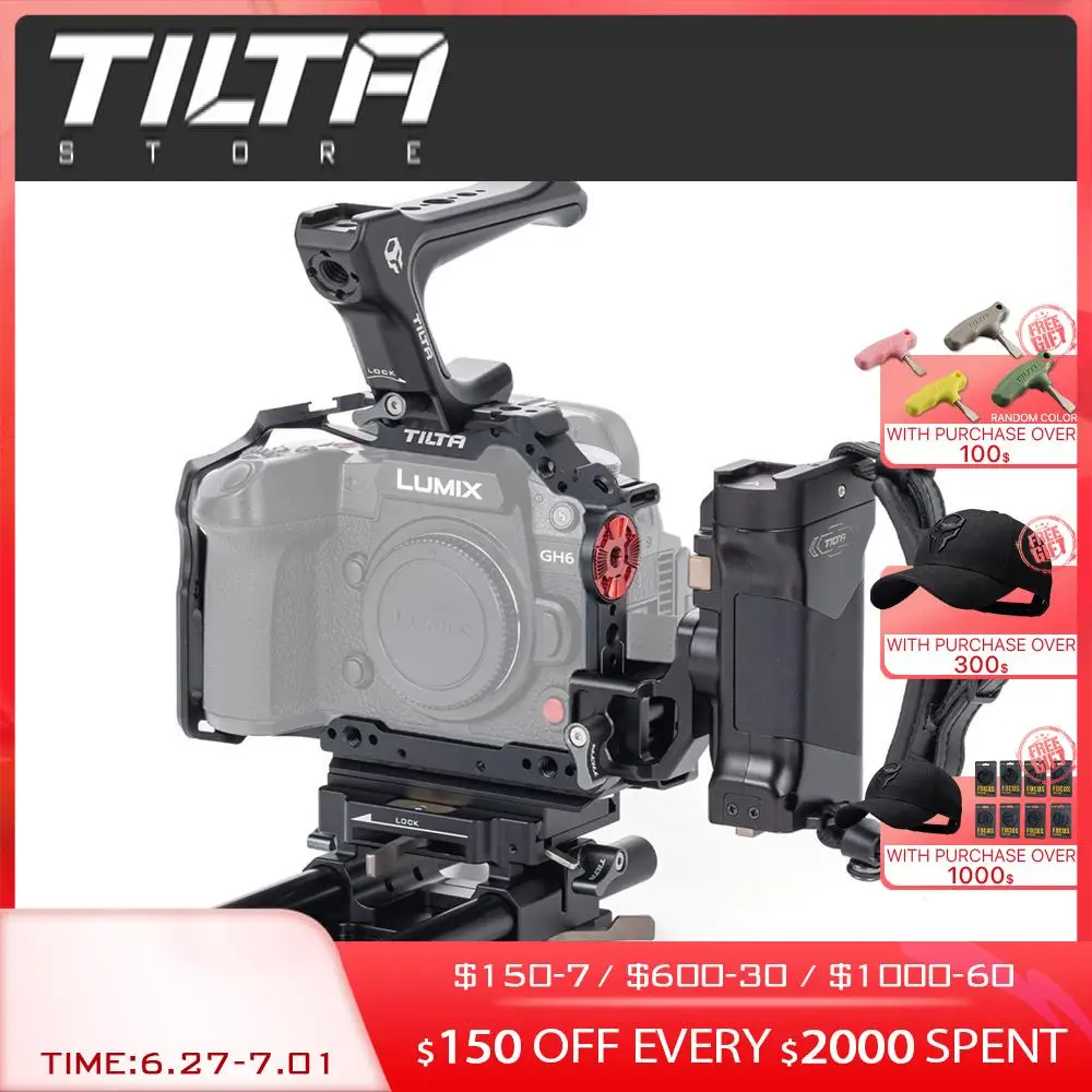 TILTA LUMIX GH6 TA-T15-B-B полный корпус для камеры Panasonic Pro Kit черный SLR Micro Single Camera Аксессуары