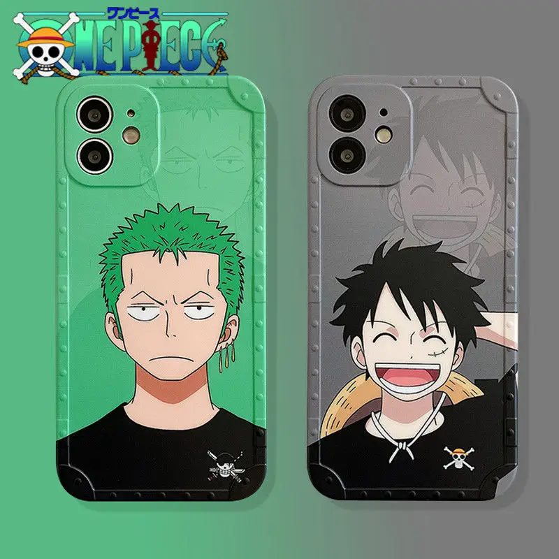 

Anime One Piece Luffy Naruto Soft Phone Case for iPhone 14 13 12 11 Pro Max XR XS Max 7 8 Plus X Protective Phone Back Cover