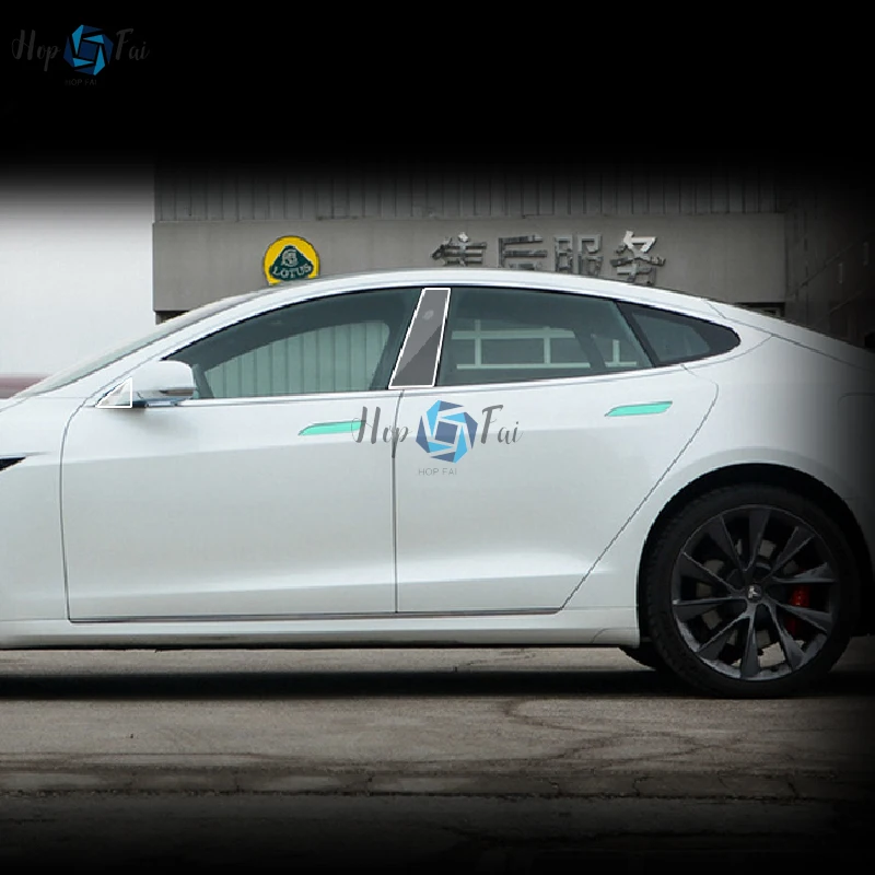 

For Tesla Model S 2020-2022 Car Exterior Car window pillar Anti-scratch TPU Protective film Anti-scratch Repair film Accessories