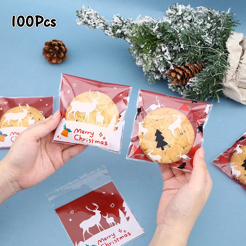 Самоклеящиеся пакеты для печенья и конфет 100 шт.