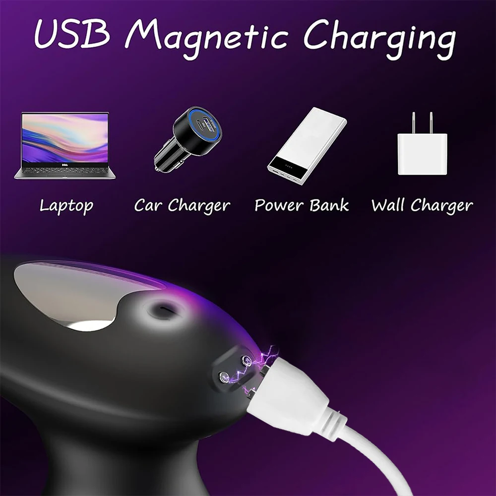 Фаллоимитатор массажер простаты телескопический анальный вибратор с