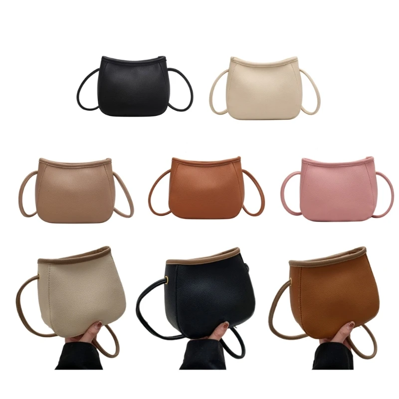 

Womens Leather Shoulder Crossbody Bag Simple Bag Lady Casual Sling Bag