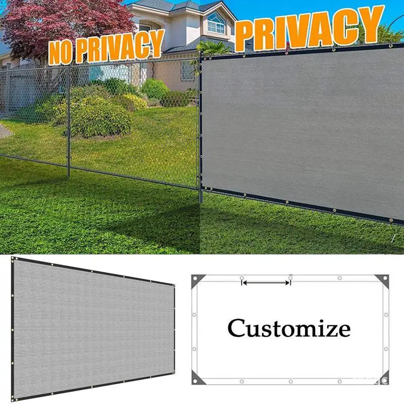 

Gray Anti-UV Sun Shade Net Privacy Protective Screen Fence Net Garden Buildings Greenhouse Sun Shelter Swimming Pool Canopy