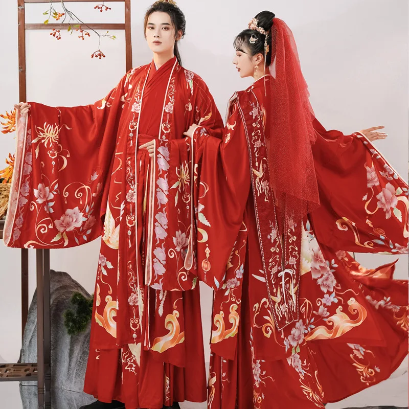 Chinese Traditional Phoenix Auspicious Wedding Clothing Wedding Bride Groom Costume Hand-made Pure Hand Embroidery Dress Costume