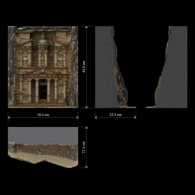 4901 шт. Модель MOC Петра-Казная архитектура строительные блоки кирпичи игрушка для