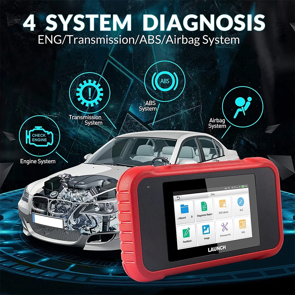 LAUNCH X431 CRP129E OBD2 Диагностические инструменты Авто OBD Двигатель ABS SRS AT Считыватель