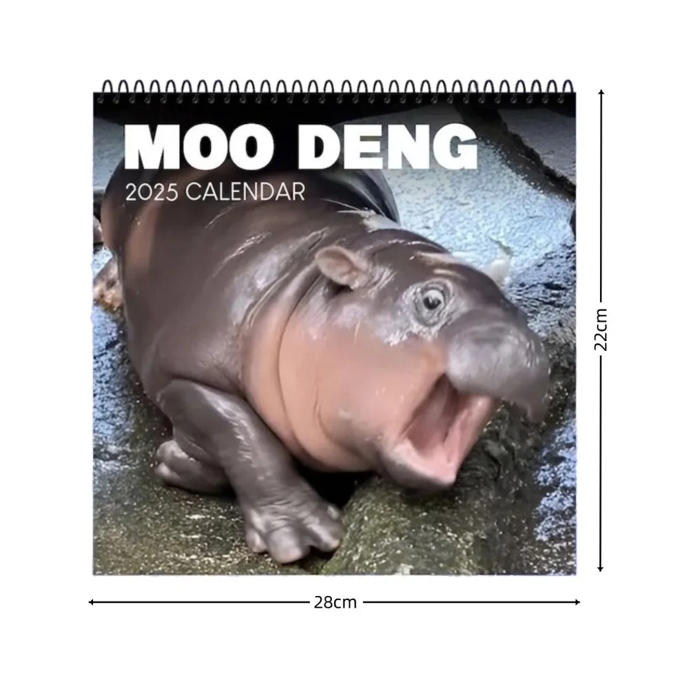 Модный календарь Mont Deng на 2025 год детский бегемот креативный бегемота 50 шт. медная