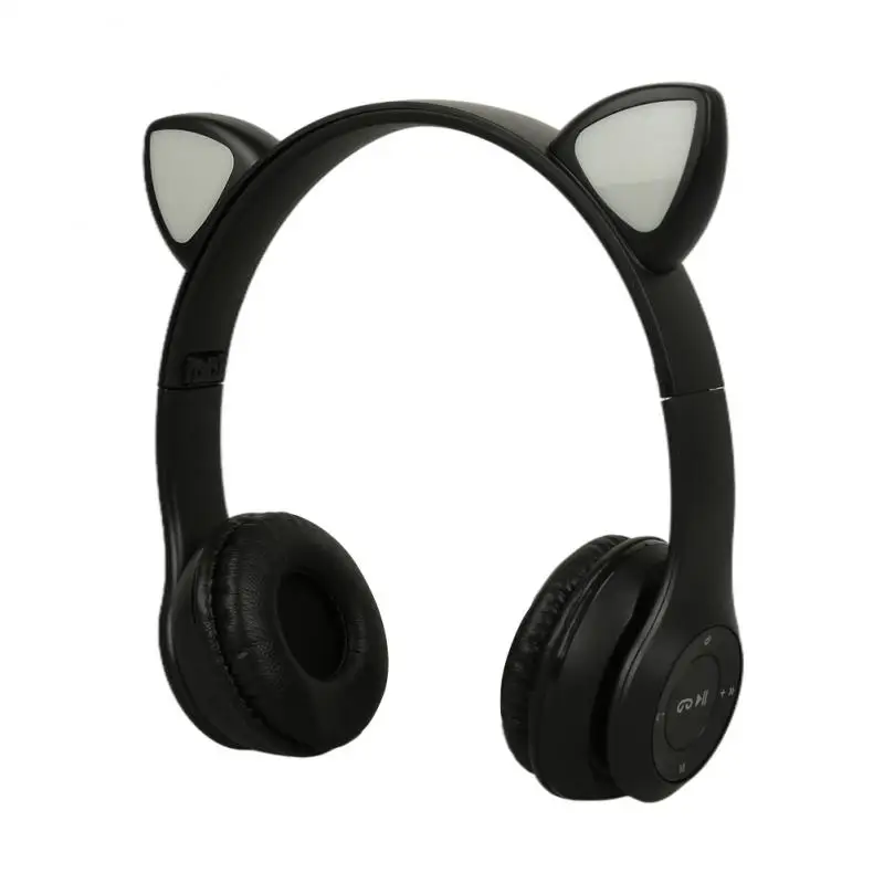 

Best Gift LED Cat Ear Wireless Headphones Bluetooth 5.0 Young People Kids Headset Support Wired Earphones 3.5mm Plug With Mic