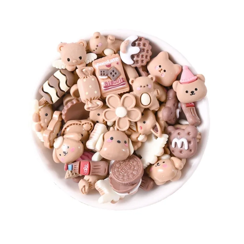 Резиновые Аксессуары Мультяшный Кремовый Клей Имитация Модной Полиэстеровой