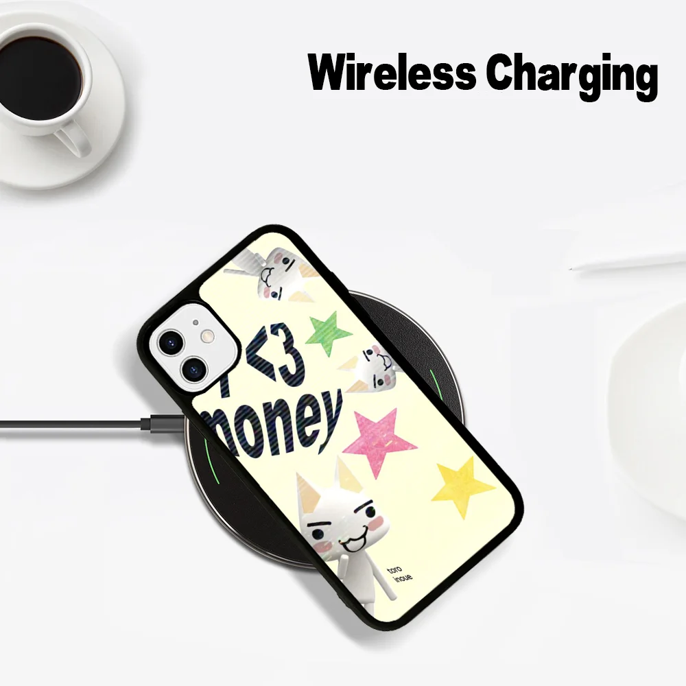 ute etui magnetyczne na telefon T-Toro Inoue Cat do iPhoneɺ 14 13 12 11 15 Pro Max Plus Mini bezprzewodowego ładowania Magsafe