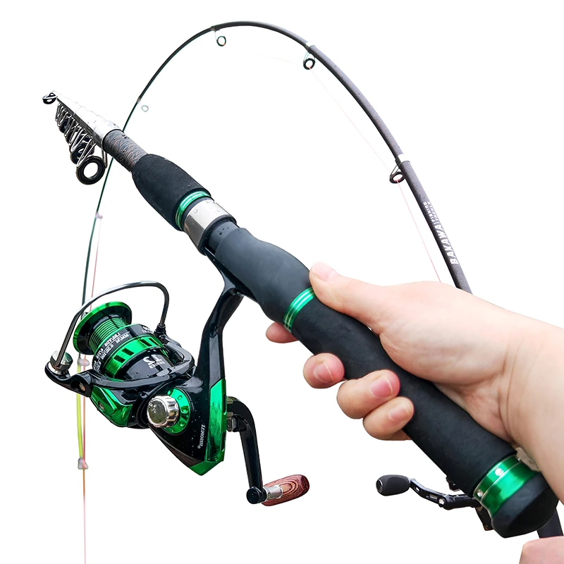 

PROXPE Mini Telescopic Lure Rod Combo Carp Spinning Casting Reel Set Travel Feeder Pole Portable Tackle 1.5M 1.8M 2.1M 2.4M