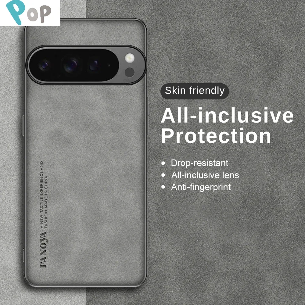 Для Google Pixel 9 Pro XL 9Pro Кожаный чехол для телефона из овчины 6 7 8 8A 7A 6A Противоударная