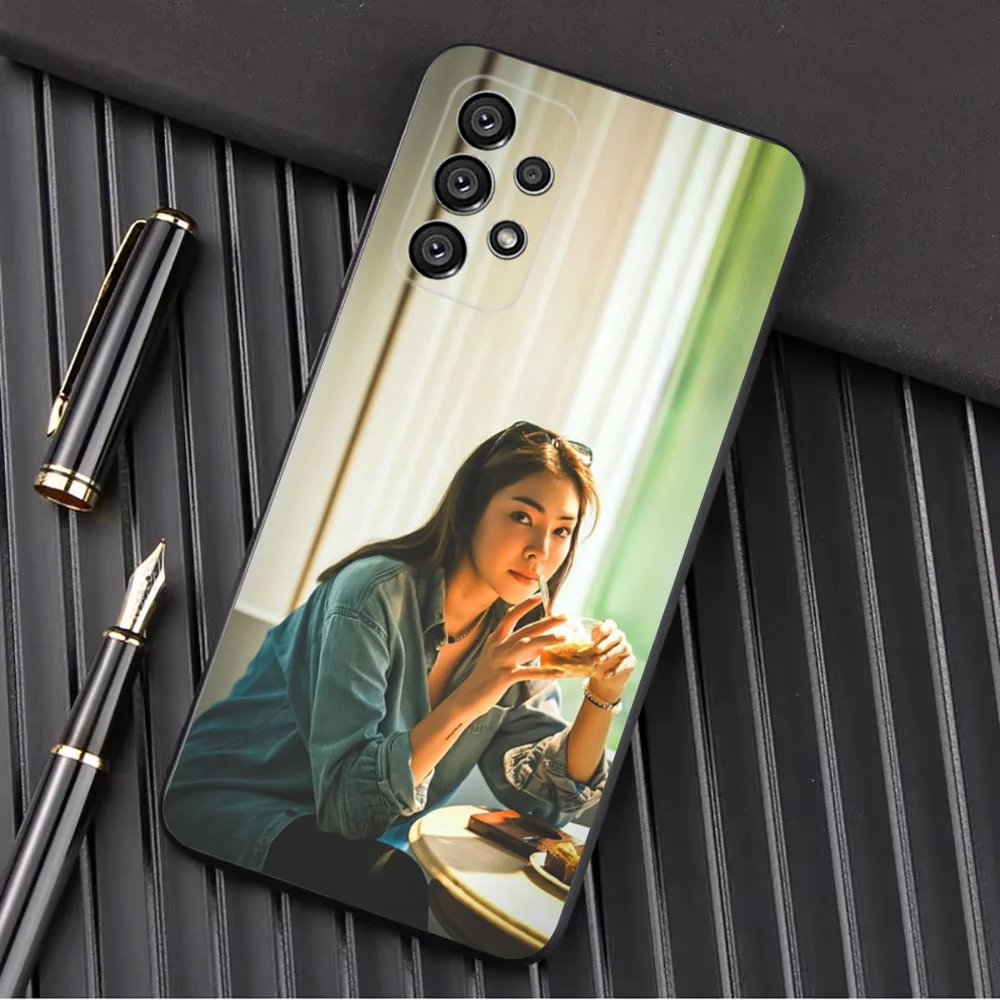 Peraya Malisorn Faye Phone Case For Samsung Galaxy A13 A21s A22 A31 A32 A52 A53 A71 A80 A91 Soft Black Shell