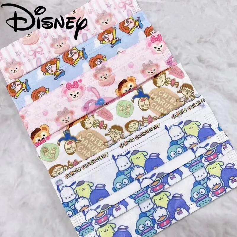 

Disney Disposable Face Masks Adult Anime ShellieMay Cartoon StellaLou 3ply Melt Blown Breathable Protective Girls Mascarillas