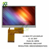 4 3 inch tft lcd display screen gc3047 driver rgb 40pin 3 3v adapter board lcd color screen