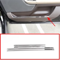 4 Pcs Interior Door Trim For Land Rover Range Rover Vogue 2018 Extended Model Car Accessory Bright Silver