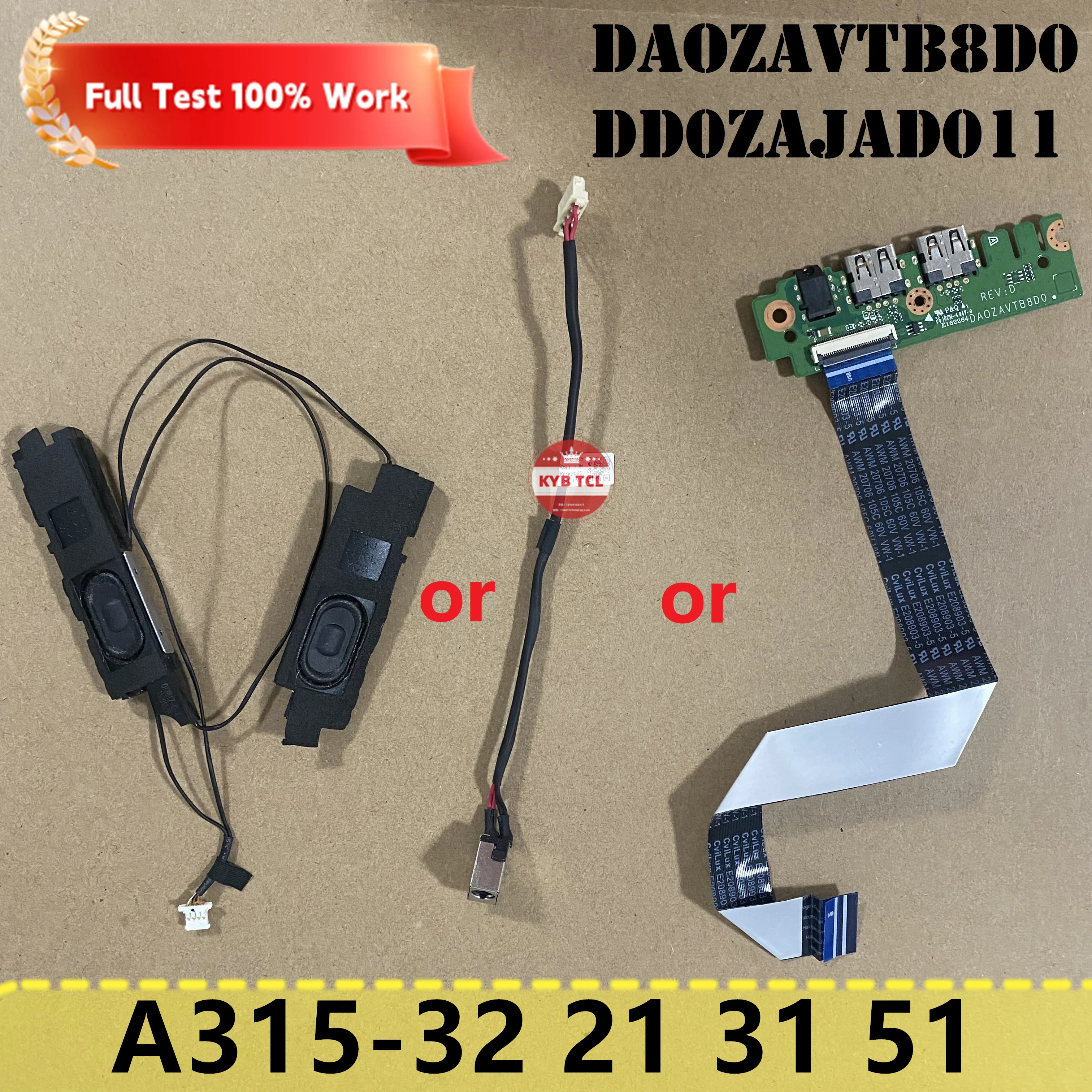 

Acer Aspire A315-32 A315-21 A315-21 A315-31 A315-51 громкоговоритель ноутбука или USB Audio Board или кабель или DC в Power Jack DDOZAJAD011 DAOZAVTB8D0 DA0ZAVTB8D0 DD0ZAJAD011