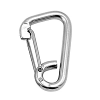 304 stainless steel 12120mm egg spring snap hook clips quick link carabiner rock climbing buckle eye hardware ring for outdoor