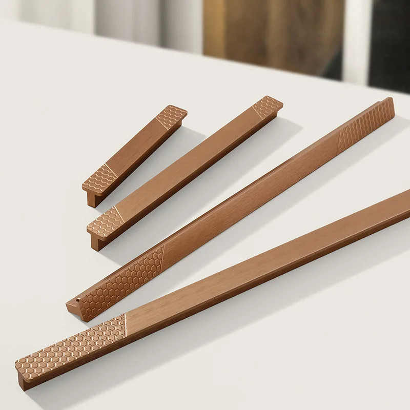 

New Chinese style cabinet door aluminum alloy long handle wardrobe drawer cabinet furniture door handle