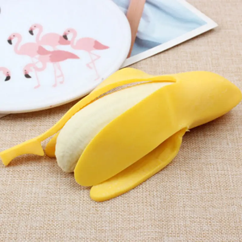 

Creative Elastic Simulation Peeling Banana Squishy Slow Rising Squeeze Toy Mochi Healing Fun Stress Reliever Antistress Toy