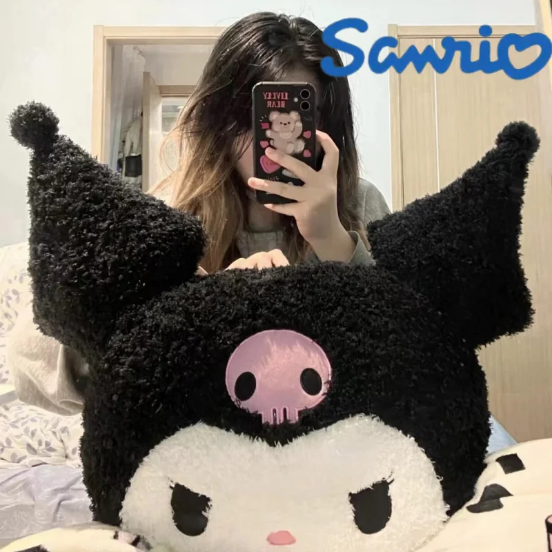 

Oversized Sanrio Plush Kuromi Melody Pillow Cushion Cute Cartoon Doll Sofa Valentine Day Kawaii Girlfriend Birthday Present Gift