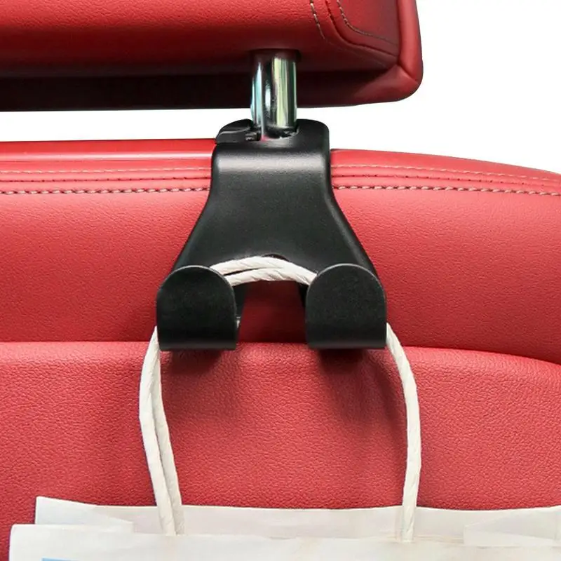 

Car Back Seat Hanger Car Seat Headrest Hook Storage Holder With 2 Hangers For Handbag Purse Coat Auto Interior Accessories